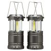 2 Pack Portable Outdoor LED Lantern Camping Lanterns, Water Resistant Emergency Tent Light for Backpacking, Hiking, Fishing